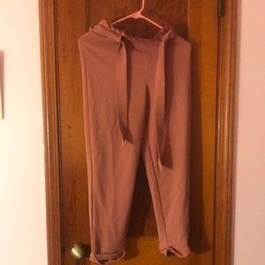 pink/coral loose pants